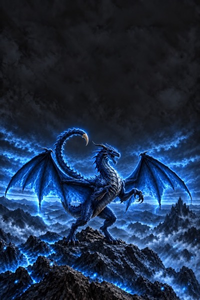 Blue scorpiontail dragon