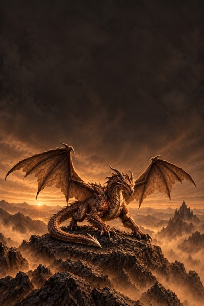 Brown daggertail dragon