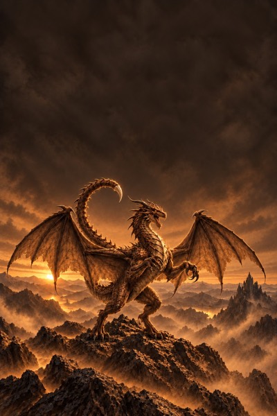 Brown scorpiontail dragon
