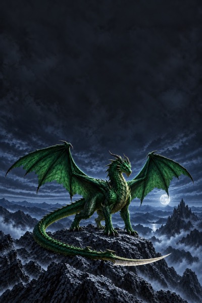 Green swordtail dragon