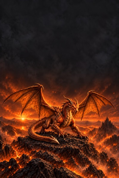 Orange daggertail dragon