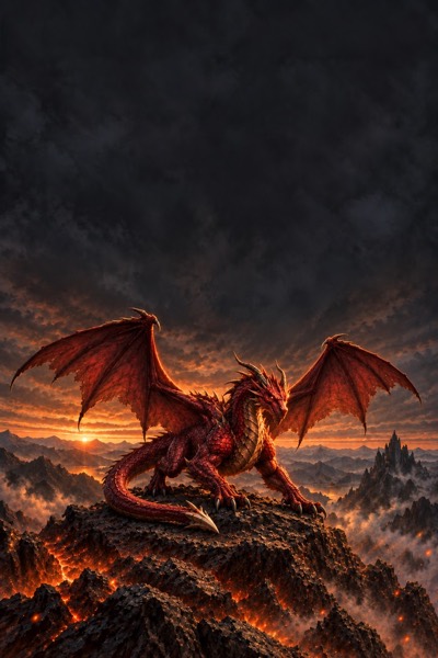 Red daggertail dragon