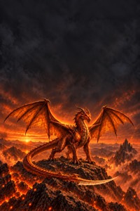 Orange dragon